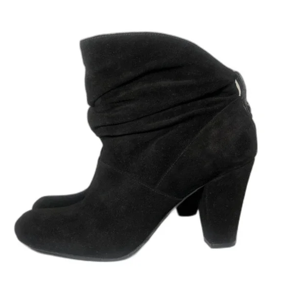 BCBG Suede Leather Slouch Boot Black Size 8.5 - Picture 5 of 7